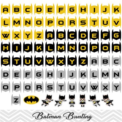 Printable Batman Banner, Digital Batman Bunting, Printable Superhero P – Tracy Digital Design