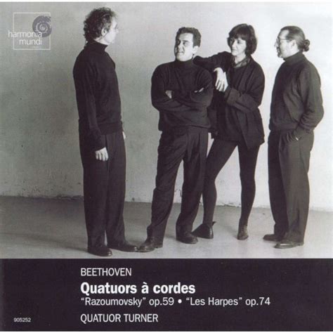 String Quartets Op 59 Op 74 Quatuor Turner By Beethoven Ludwig Van