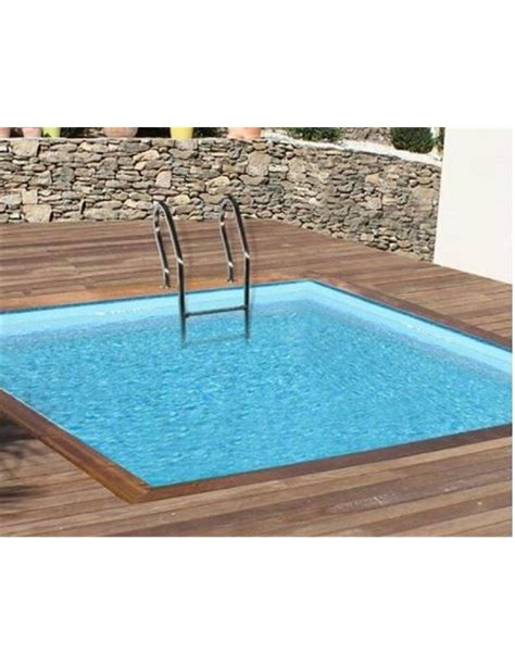 Piscina Cuadrada De Madera Natural X M Carra Megapiscinas