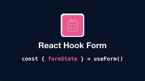 React Hook Form UseForm FormState YouTube