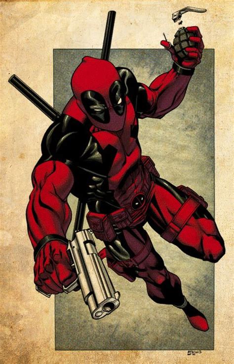 Deadpool Comic Book Artwork Deadpool Comic Deadpool Illustration Deadpool Art