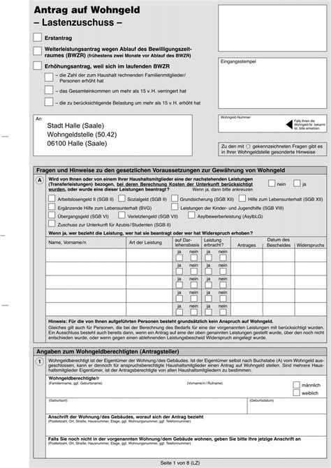 Wohngeld - Antrag Lastenzuschuss_NEU - Stadt Halle (Saale)