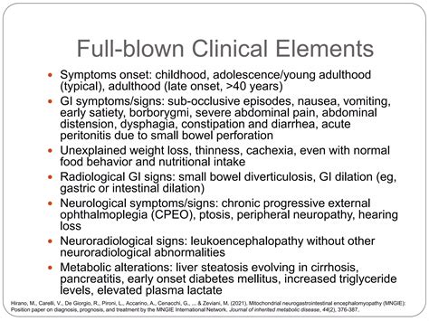 Mitochondrial Neurogastrointestinal Encephalomyopathy MNGIE Pptx