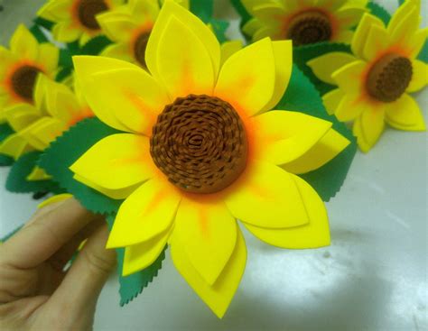 Girassol Em Eva Para Apliques Flores De Cm Elo