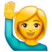 Emoji Mujer Con La Mano Levantada Copiar C Digo Del Emotic N El