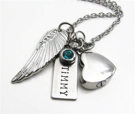personalized cremation jewelry cremation necklace etsy