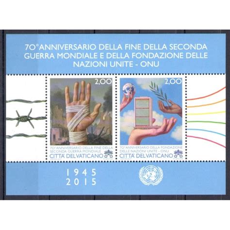 2015 Vaticano 70 Anniversario Fine Seconda Guerra Mondiale E Della