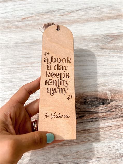 Personalized Wooden Bookmark Lesezeichen Selber Machen Geschenke