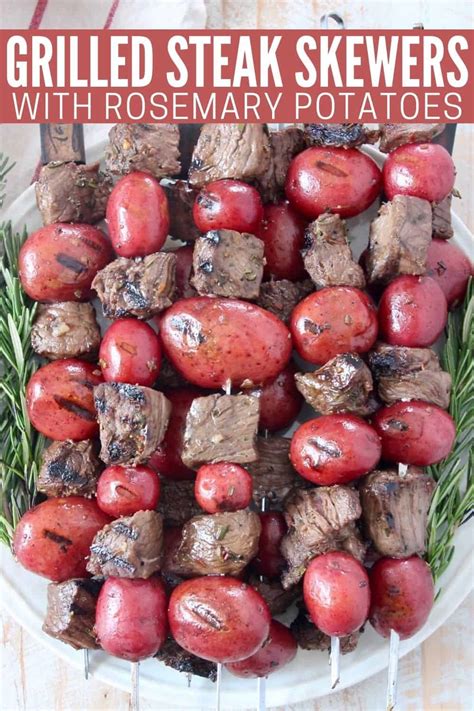 Grilled Steak Skewers With Balsamic Herb Marinade