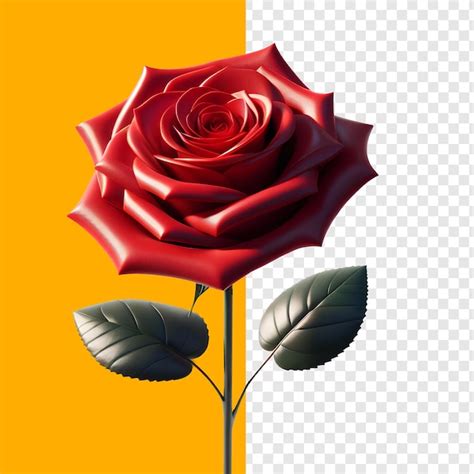 Premium Psd D Red Rose Psd