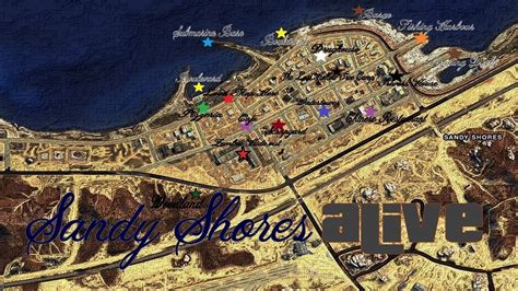 GTA 5 Sandy Shores Map With Street Names