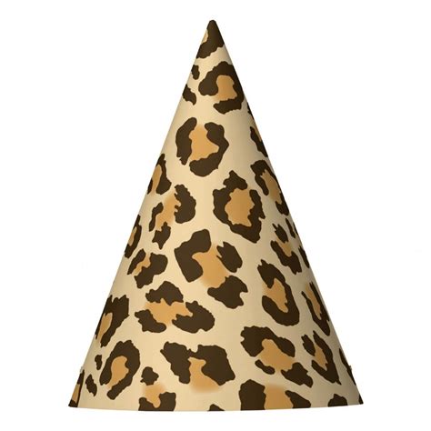 Leopard Print Party Hat Zazzle Leopard Print Party Party Hats