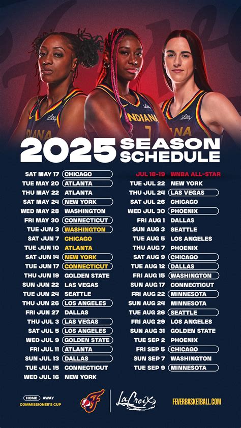 Download 2025 Fever Schedule Wallpapers