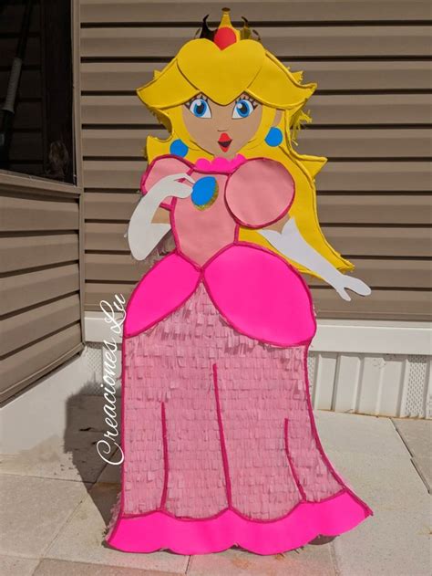 Piñata princess peach inspired princesa peach birthday party decor