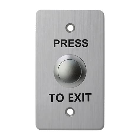 Stainless Steel Exit Button 86x50mm