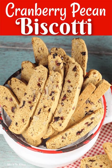 Cranberry Pecan Biscotti Is Loaded With Chopped Pecans And Dried