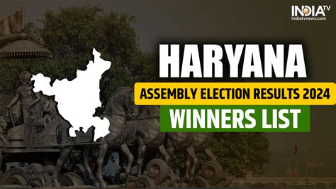 Haryana Assembly Election Results 2024 Live Constituency Wise Winners