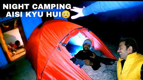 MY FIRST CAMPING EXPERIENCE 10 Degree STAY ALL NIGHT IN CAMP AND