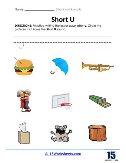 Short And Long U Worksheets 15