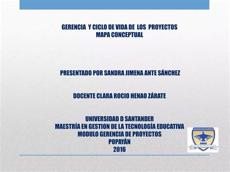 Gerencia Y Ciclo De Vida De Un Proyectos Ppt