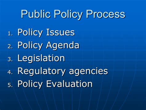 public policy process