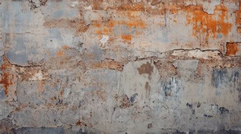 Layers Of Paint And Rust Form A Vintage Rusty Gray Iron Wall Texture