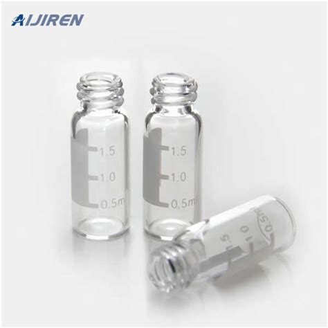 Open Top Cap HPLC Glass Vials Silicone Slit Septa Aijiren HPLC Vials