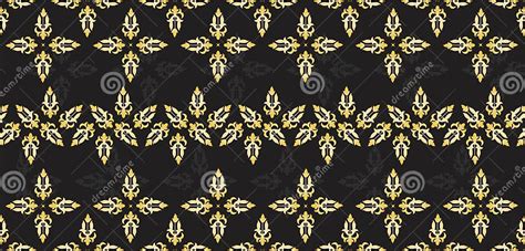 Malay Riau Batik Songket Weaving Corak Motif Pucuk Rebung Melayu Patterns Background