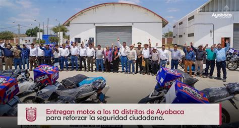 Entregan Motos A Los 10 Distritos De Ayabaca Para Reforzar La Seguridad