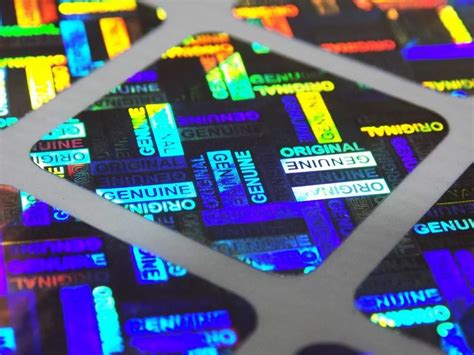 Multicolor 3D PVC Hologram Label For Packaging Size 6x8inch At 3