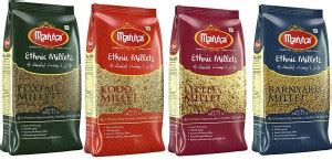 Manna Millets Kj Natural Grains Combo Pack Of Foxtail G Kodo