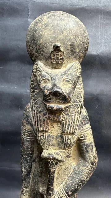 ANCIENT EGYPTIAN ANTIQUITIES Statue Pharaonic Large Goddess Sekhmet BC