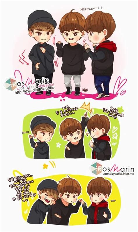 Exo Fanart Do Kyungsoo Chanyeol Exo Chibi Exo Stan Love Exo Fan