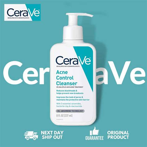 CeraVe Acne Control Cleanser Acne Foaming Cream Cleanser Gel Acne