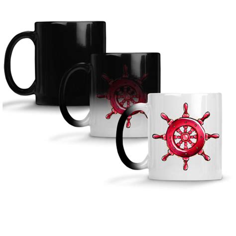 Caneca Magica Leme De Barco Navio Vermelho em Promoção na Americanas