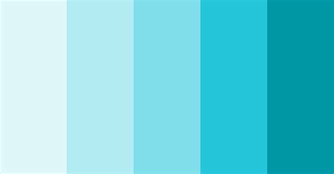 Shades Of Teal Color Palette Colordrop