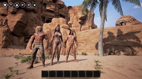 Conan Exiles Gameplay Multiplayer 2 Guys A Naked Girl And Getting