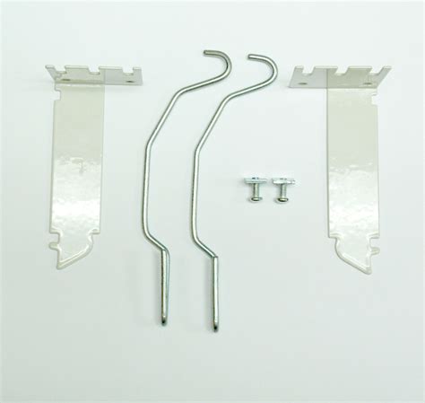 VALANCE CURTAIN ROD EXTENDER KIT ~ 1 Pair BRACKETS with 2 Wire CENTER ...