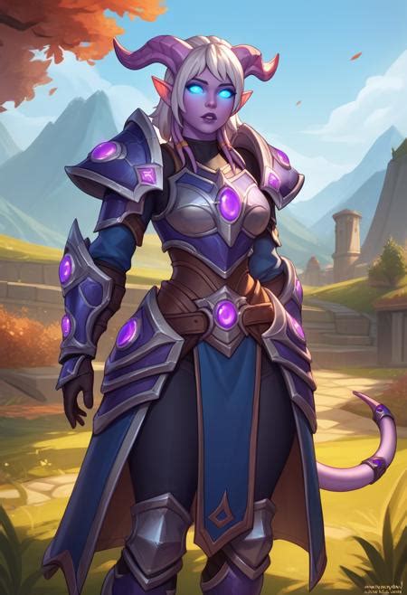 Ai Art Model Draenei Warcraft Sdxl Lora Pony Pixai