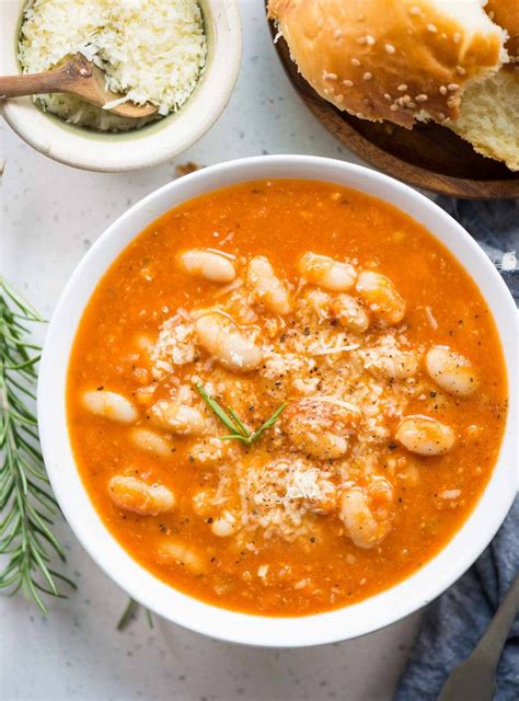 Tomato White Beans Soup The Flavours Of Kitchen