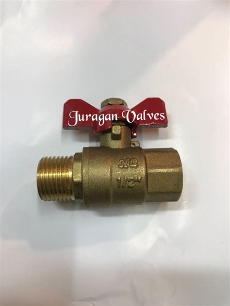 Jual Ball Valve Male Female Kuningan Ukuran Drat Luar Drat Dalam