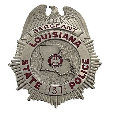 Louisiana State Police Sergeant Badge