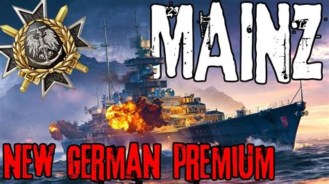 Mainz New German Light Cruiser 167k Dmg Wows Youtube