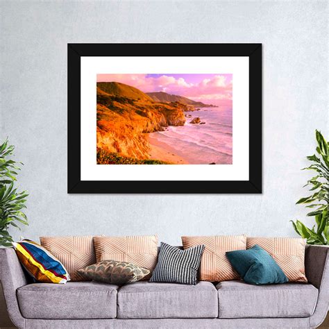 Big Sur Sunset Cliffs Wall Art | Photography