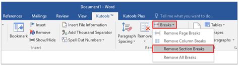 Comment Supprimer Tous Les Sauts De Section Dans Word