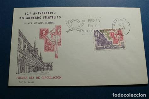 españa 1977 50 aniversario plaza mayor edif Comprar Sobres Primer