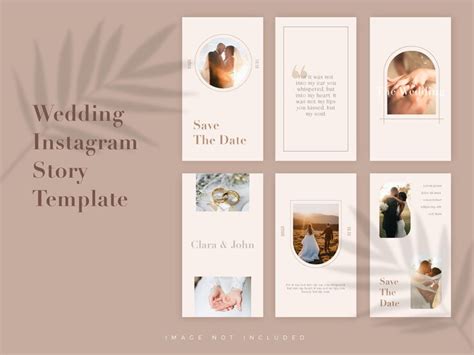 Premium Vector Wedding Elegant Minimalist Instagram Story Template