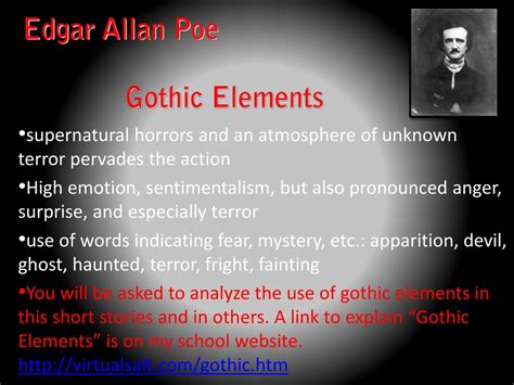 PPT - Edgar Allan Poe: Master of Gothic Elements PowerPoint