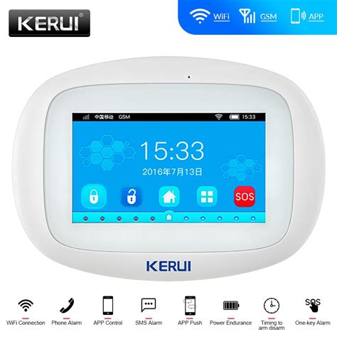 Kerui Sistema De Alarma K Wifi Gsm Pantalla T Ctil A Color Grande De