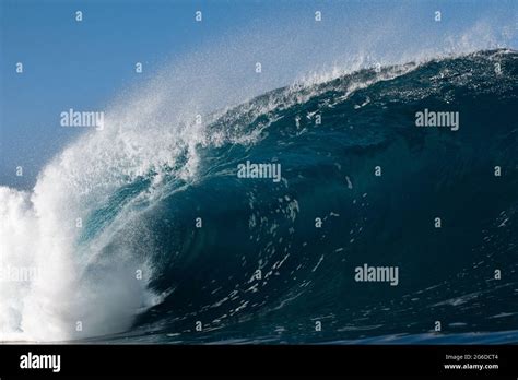 Powerful Foamy Sea Waves Rolling And Splashing Over Water Surface